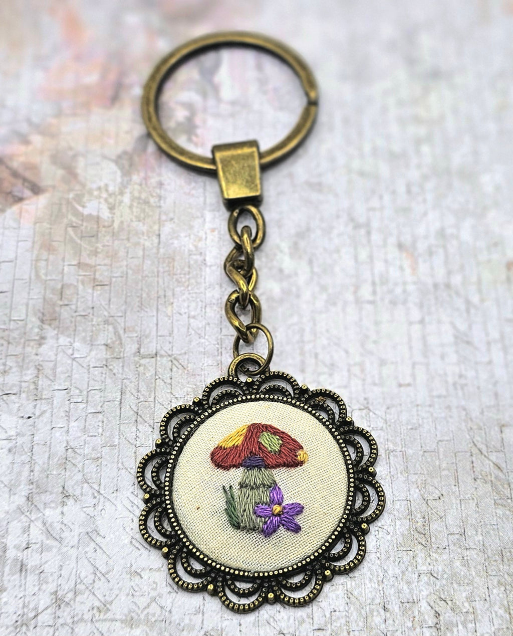 Brass keychain handmade